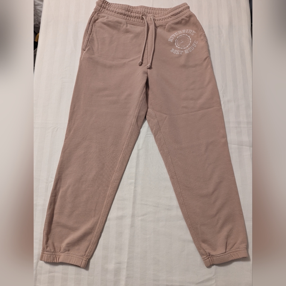 J. Crew Terry University Riverside Boathouse Sweatpants Blush Pink Size SMALL